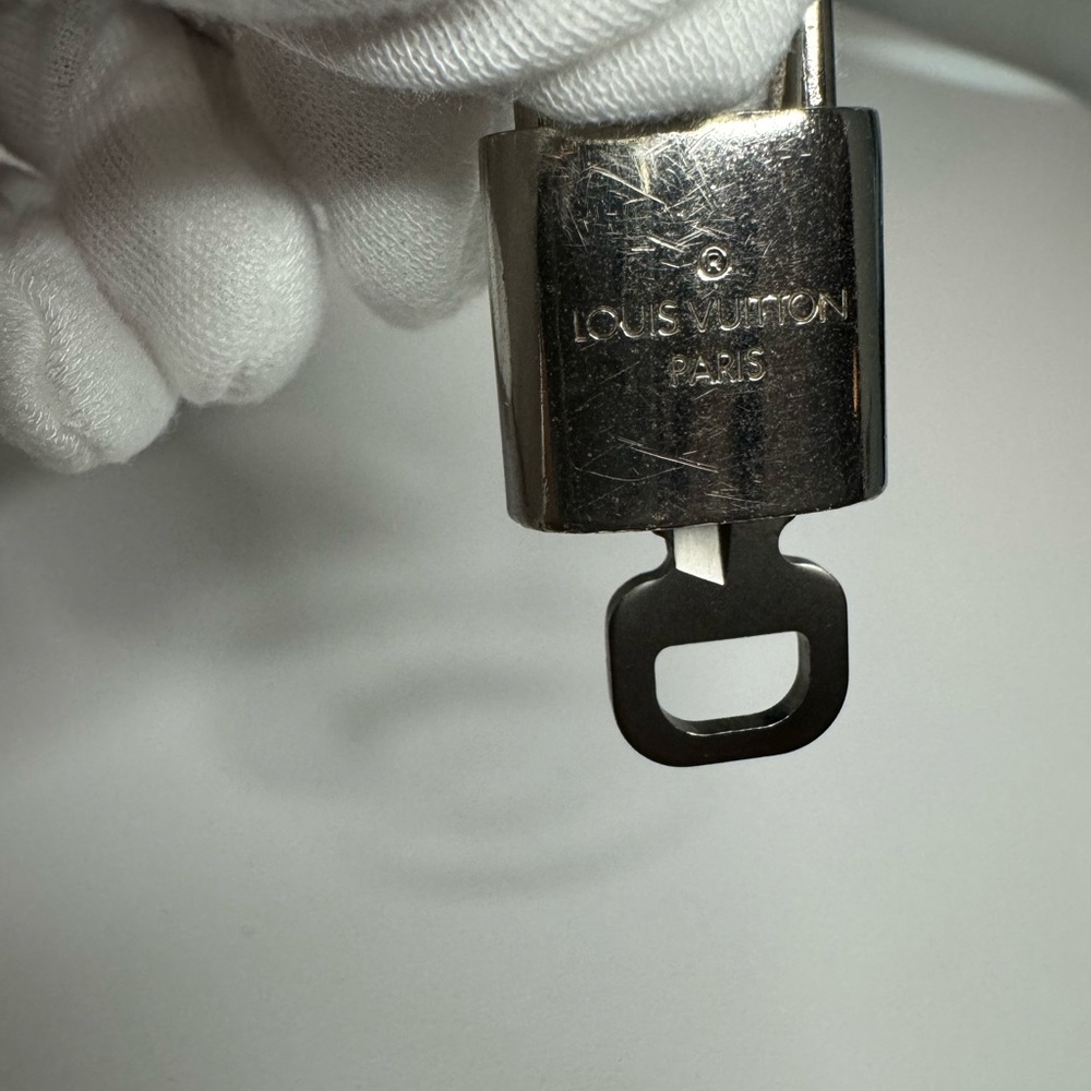 SOLD! LOUIS VUITTON Silver Lock & Key #323 - Picture 4 of 5